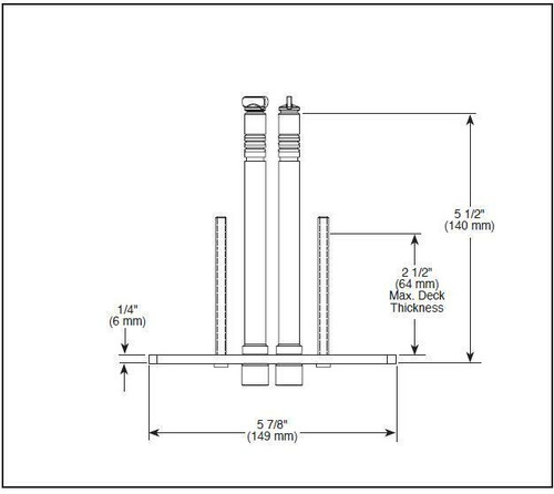 Delta R4700-FL Floor Mount Tub Filler - Rough