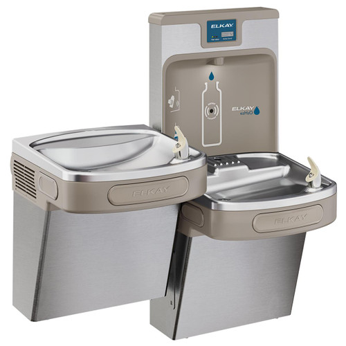 Elkay Enhanced ezH2O Bottle Filling Station & Versatile Bi-Level ADA Cooler Filtered Refrigerated Stainless
