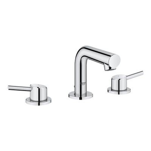 Grohe 20572EN1 Concetto 8 in. Widespread 2-Handle Mid-Arc Bathroom Faucet in Brushed Nickel Brushed Nickel