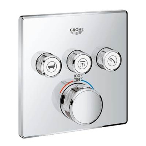 Grohe 29152LS0 GrohTherm?? SmartControl Triple Volume Control Trim with Control Module Chrome