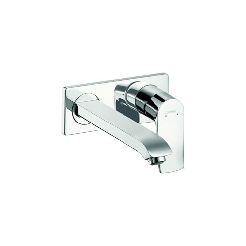 Hansgrohe 31086821  Metris Wall Mounted Single Handle Faucet Trim in Brushed Nickel Brushed Nickel