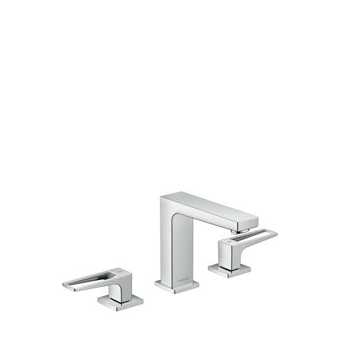 Hansgrohe 74518821 Metropol 110 Widespread Faucet with Loop Handles without Pop-Up, 1.2 GPM Brushed Nickel