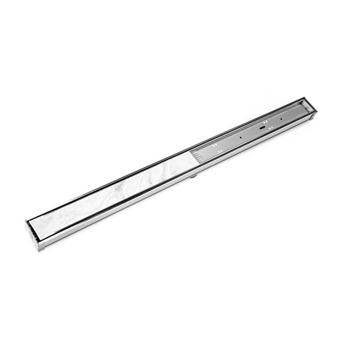 Infinity Drain 48" STIF 6548 PS Linear Drain Kit: Polished Stainless