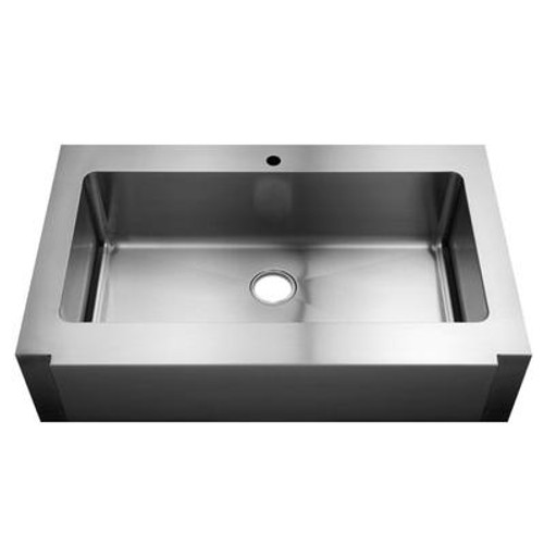 Julien 000100 16ga: Stainless Steel Classic Collection Farmhouse Sink Single Bowl