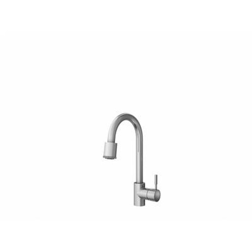 Julien 306000 Solid Brass Azur Contemporary Polished Chrome Pull-down Spray Kitchen Faucet