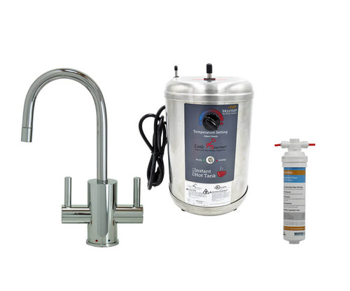 Mountain Plumbing MT1841DIY-NL/PVDPN Hot & Cold Mini Dispenser W/Heating Tank Polished Nickel