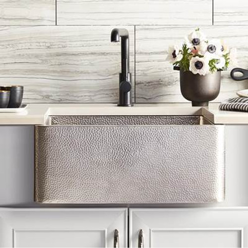 Native Trails CPK572 Cocina 33 Copper Kitchen Sink Kitchen Sink in Brushed Nickel