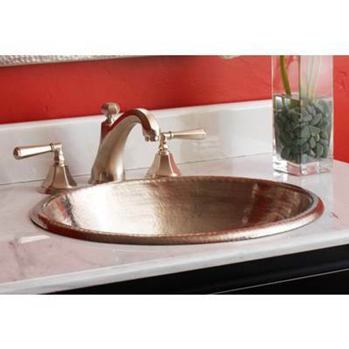 Native Trails CPS542 HANA Hammered Copper Self-Rimming Bathroom Sink