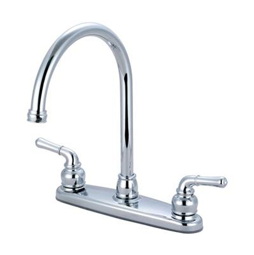 Olympia K-5340 ACCENT Series Two Handle Kitchen Faucet: Chrome