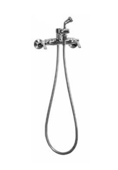 Outdoor Shower Company WMHS-0101-HC Wall Mount ADA Hot and Cold Shower w/Hand Spray