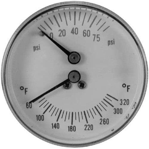 Pasco 1435 Boiler Gauge Pressure/Temperature Pasco 1435 Boiler Gauge Pressure/Temperature