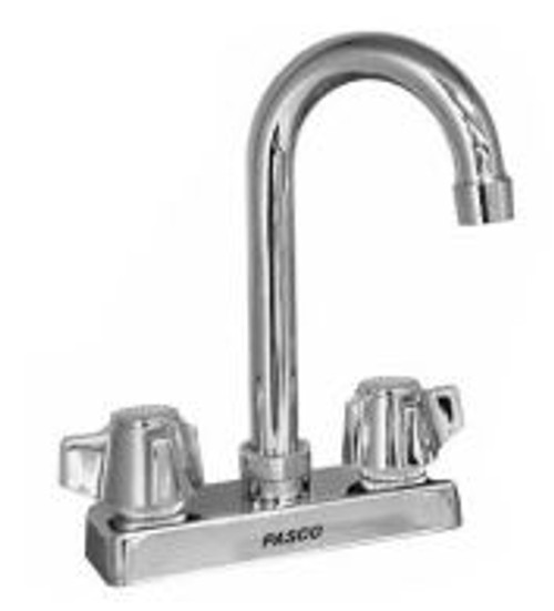 Pasco 33161 Medium Duty 4" Wall Faucet-6 Gooseneck Spout