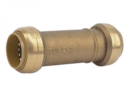 Sharkbite U3020LF 1" Brass Push Slip Coupling