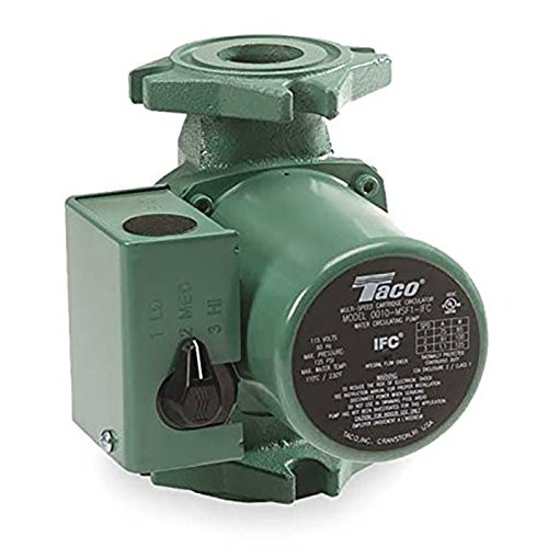 Taco 0010-MSF2-IFC 0010 3-Speed Cast Iron Circulator - Integral Flow Check, 1/20 HP Taco 0010-MSF2-IFC 0010 3-Speed Cast Iron Circulator - Integral Flow Check, 1/20 HP