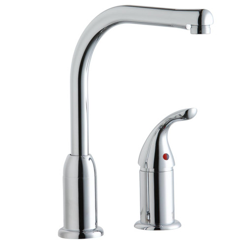 Elkay Everyday Kitchen Deck Mount Faucet with Remote Lever Handle Chrome