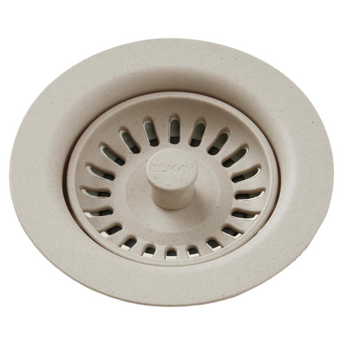 Elkay Polymer Drain Fitting with Removable Basket Strainer and Rubber Stopper Putty Elkay Polymer Drain Fitting with Removable Basket Strainer and Rubber Stopper Putty