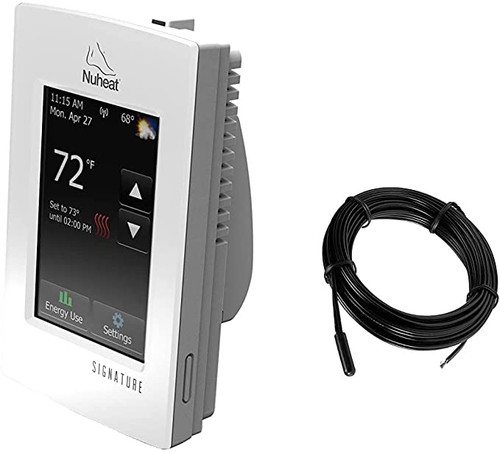 Nuheat AC0055 Signature WiFi-enabled, Touchscreen, Dual-Voltage, Programmable Floor Heating Thermostat 120V/240V Nuheat AC0055 Signature WiFi-enabled, Touchscreen, Dual-Voltage, Programmable Floor Heating Thermostat 120V/240V