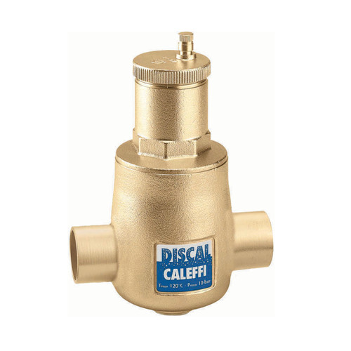 Caleffi 551066A DISCAL Air Separators: Brass, Press, Including service check valve, 1" Integral Press