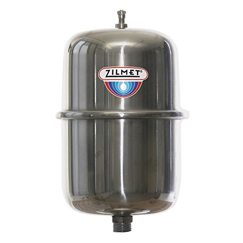 Zilmet ZS18 4.8 gal in-line: Stainless steel expansion tank with 3/4": Stainless steel NPT connection Zilmet ZS18 4.8 gal in-line: Stainless steel expansion tank with 3/4": Stainless steel NPT connection