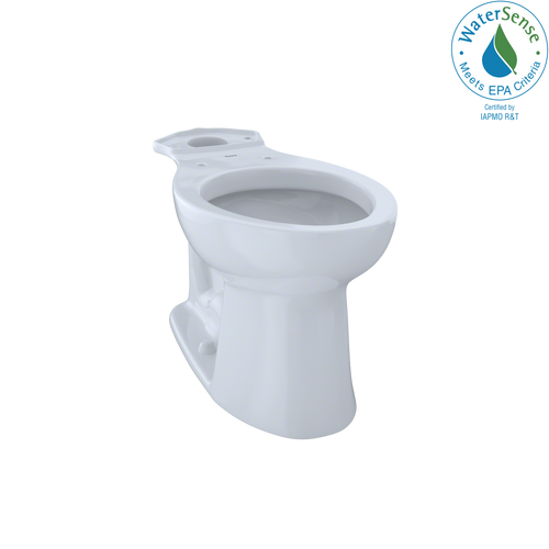 Toto C244EF#01 Entrada Universal Height Elongated Toilet Bowl, Cotton White - C244EF#01