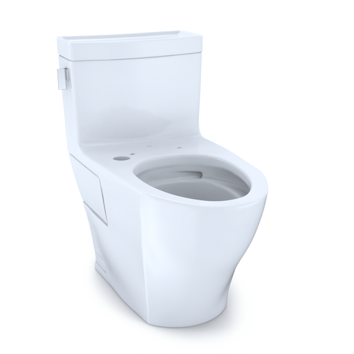 TOTO Legato One-Piece Elongated 1.28 GPF WASHLET+ and Auto Flush Ready Toilet with CeFiONtect - Cotton White - CST624CEFGAT40#01