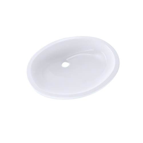 TOTO LT597G#01 Dantesca Oval Undermount Bathroom Sink with CeFiONtect: Cotton White