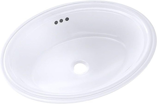 Toto LT643#01 Dartmouth 17-1/4" x 12-7/8" Oval Undermount Bathroom Sink: Cotton White
