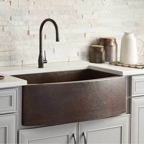 Native Trails CPK595 Rhapsody Farmhouse Kitchen Sink in Brushed Nickel