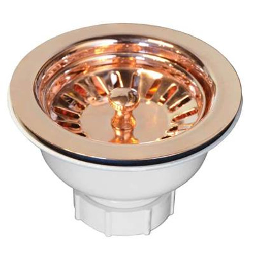 Native Trails DR320-PSC 3.5" Basket Strainer: Polished: Solid Copper