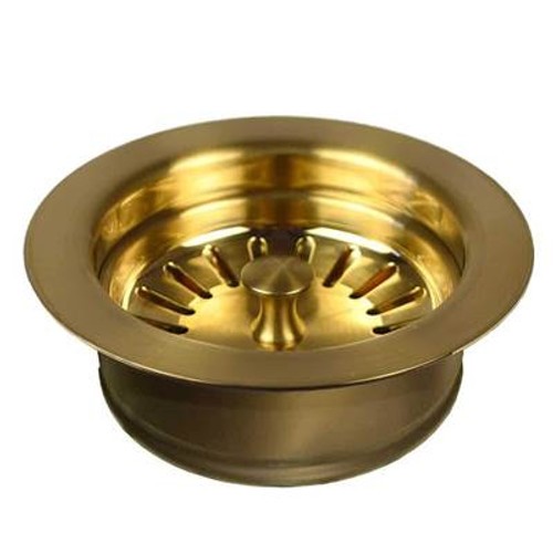 Native Trails DR340-BG 3.5" Basket Strainer with Disposer Trim: Brushed Gold