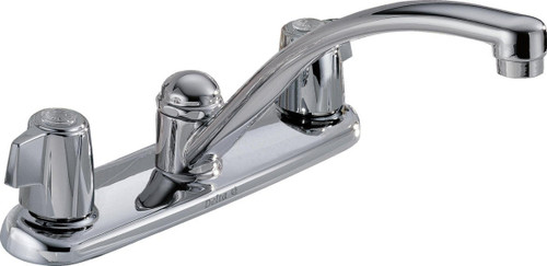 Delta 2102LF Two Handle Kitchen Faucet CHROME