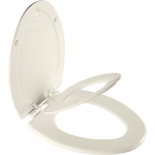 Bemis 1888SLOW 346 NextStep2 Children's Elongated Closed Front Toilet Seat in Biscuit