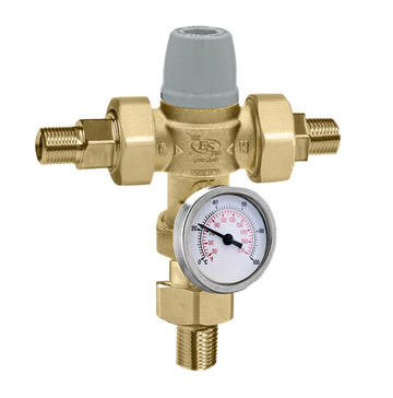 Caleffi 521333A Mixing 3/8 Inch Compression Brass