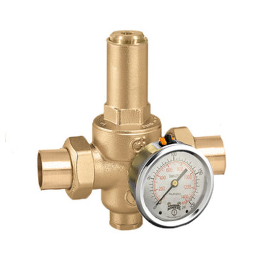 Caleffi 536053A 109 PressCal HP PRV ASSE 1003 Dual Union 3/4" sweat