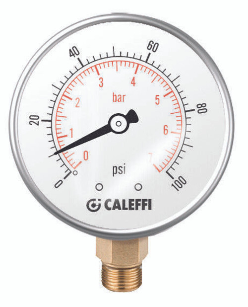 Caleffi NA10363 Pressure Gauge for PresCal Series and Autofill Series Valves