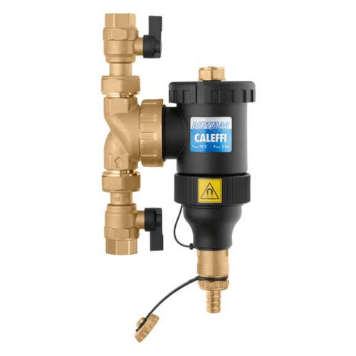 Caleffi NA545355 DIRTMAG Composite Dirt Separator w/ Magnet 3/4" Union NPT w/ Isolation Valves