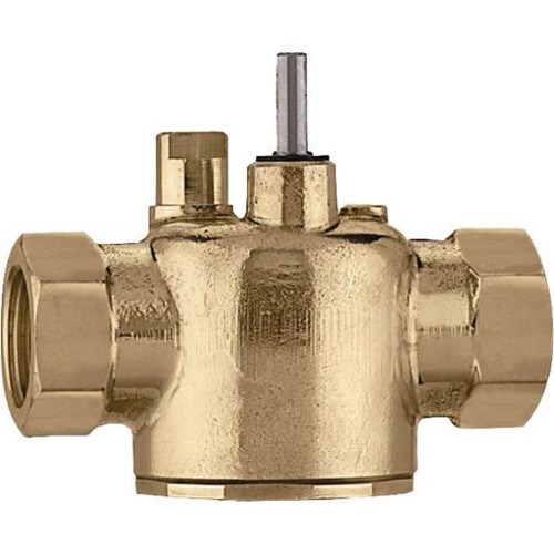 Caleffi Z200043 Z-One 2-Way valve body, Inverted Flare, 3.5 Cv, 30 PSI Δ P