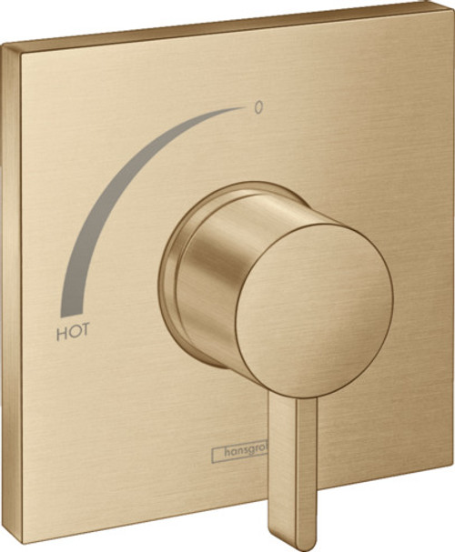 Hansgrohe 15724141 Ecostat Square Pressure Balance Trim in Brushed Bronze