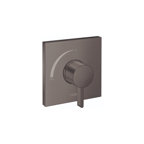 Hansgrohe 15724341 Ecostat Square Pressure Balance Trim in Brushed Black Chrome