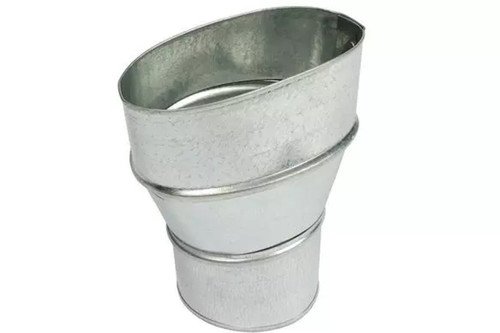 Panasonic 4" Oval to 3" Round Duct Adapter