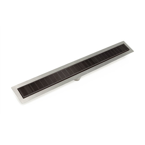Infinity Drain 42" FFIG 6542 ORB Linear Drain Kit: Oil Rubbed Bronze