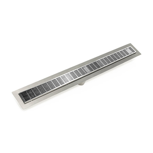 Infinity Drain 42" FFIG 6542 PS Linear Drain Kit: Polished Stainless