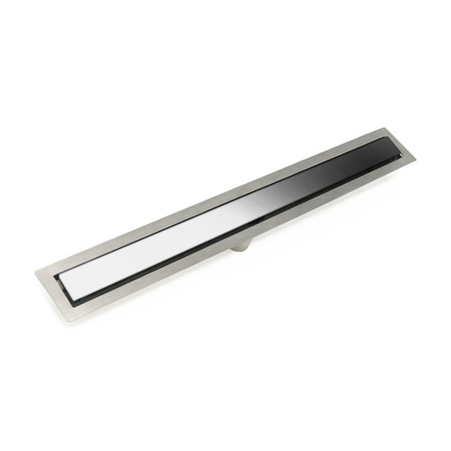 Infinity Drain 24" FFSG 6524 PS Linear Drain Kit: Polished Stainless