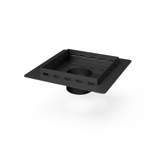 Infinity Drain 5" x 5" FL 52-BK Center Drain Throat: Matte Black