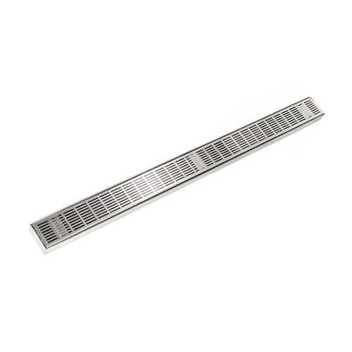 Infinity Drain 48" FXIG 6548 SS Linear Drain Kit: Satin Stainless