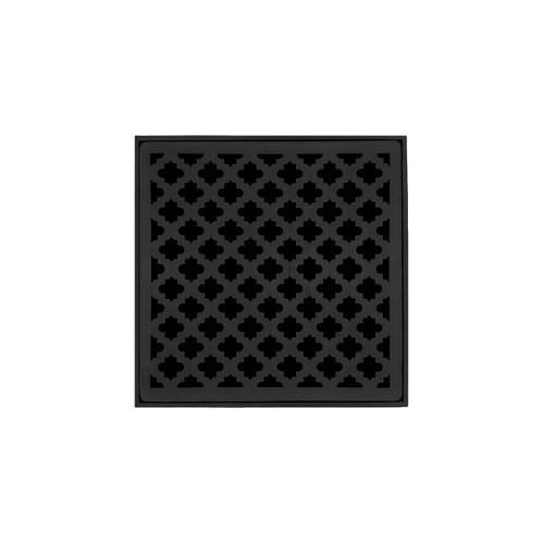 Infinity Drain 5" x 5" M 5 BK Center Drain Kit: Matte Black