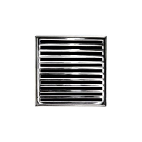 Infinity Drain 5x5 ND 5-2H PS Center Drain Kit Polished Stainless