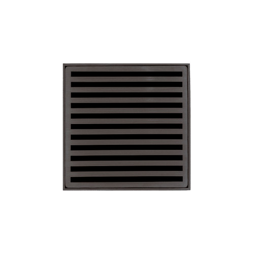 Infinity Drain 5" x 5" ND 5-2I ORB Center Drain Kit: Oil Rubbed Bronze
