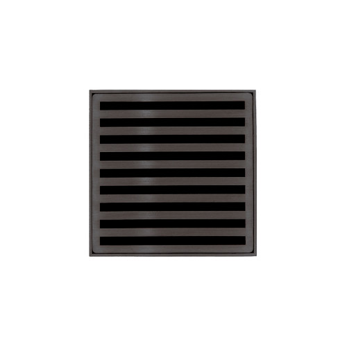 Infinity Drain 5" x 5" NDB 5-P ORB Center Drain Kit: Oil Rubbed Bronze