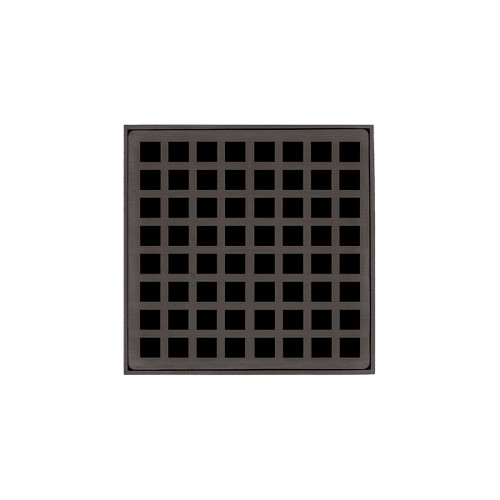 Infinity Drain 5" x 5" Q 5 ORB Center Drain Kit: Oil Rubbed Bronze